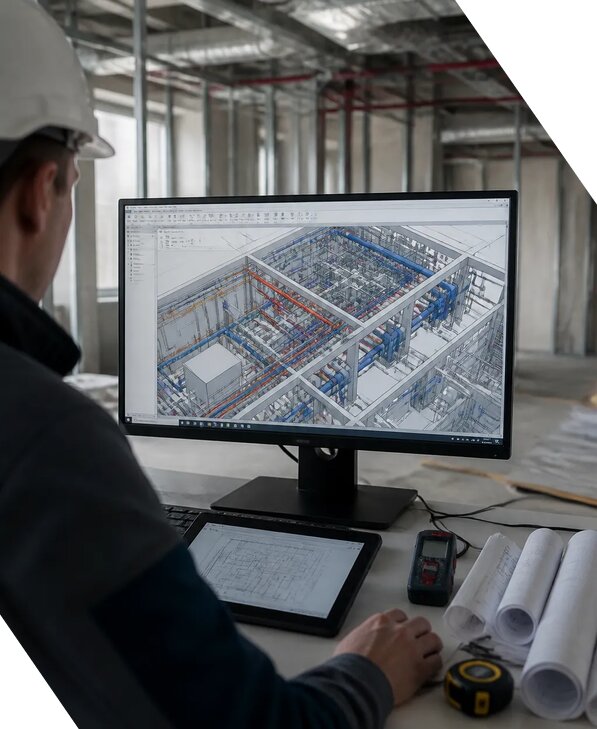 Создание BIM модели инженерных сетей для объектов в Петрозаводске